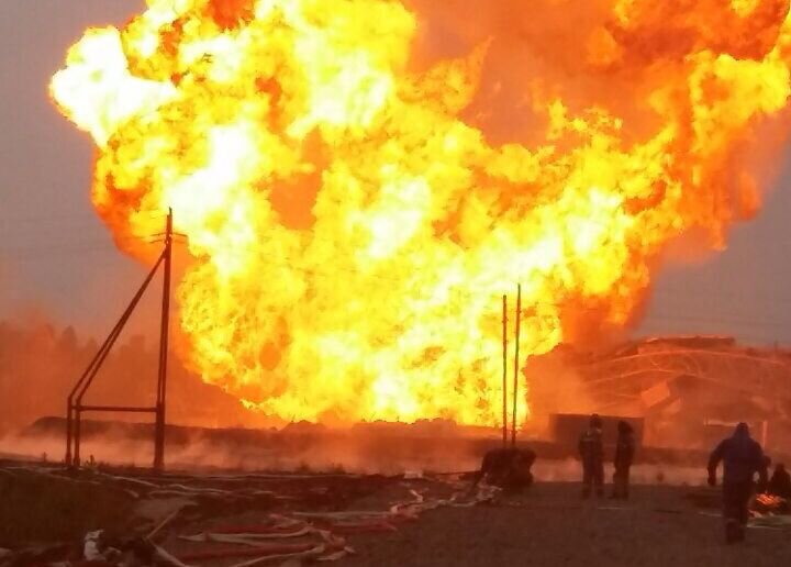 Пожар на Ван-Еганском месторождении. Фото: hmao.sledcom.ru