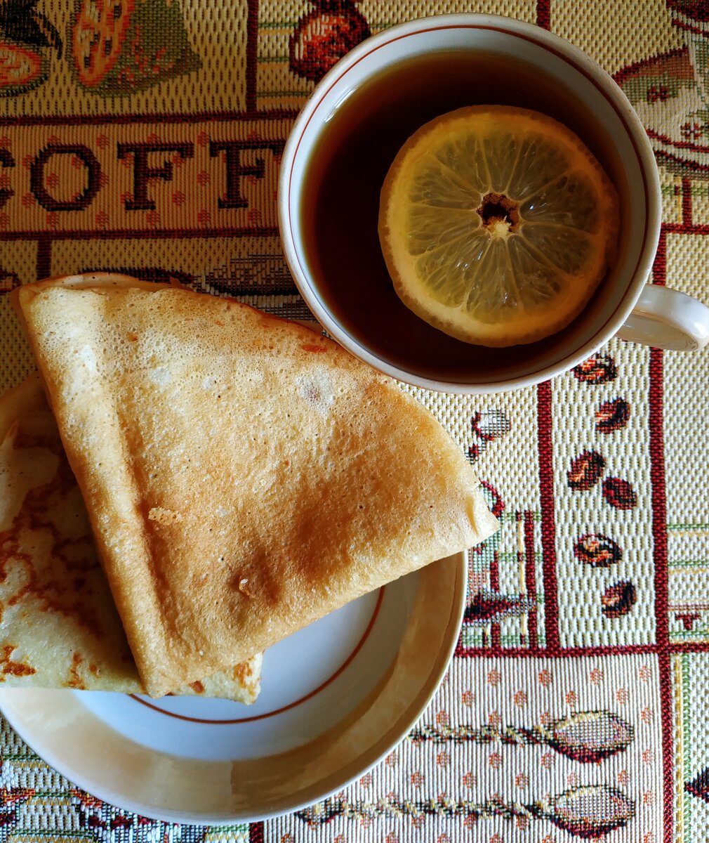 Блинчики от мамы. Личное фото.