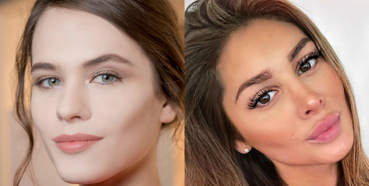 "Нюдовые" ресницы и "кукольные"