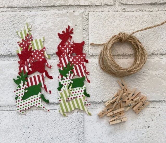 Новогодняя гирлянда из бумаги своими руками.