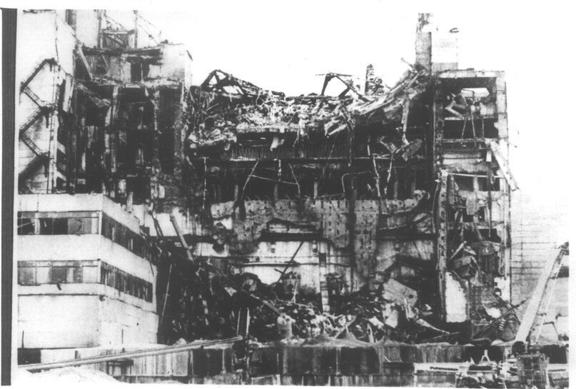 Чернобыль фото реактора после взрыва