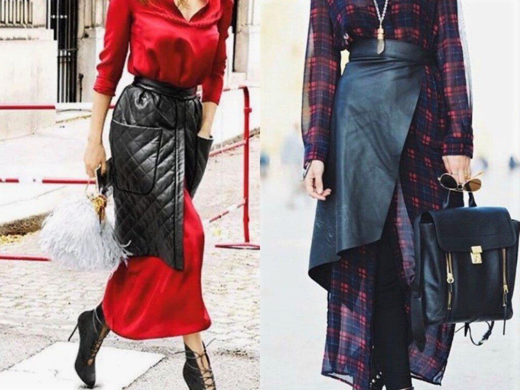 Конечно можно носить просто платье, но применив этот тренд на любимое, но привычное из гардероба, ваш образ обретет новое прочтение. (фото взяты на pinterest.com)