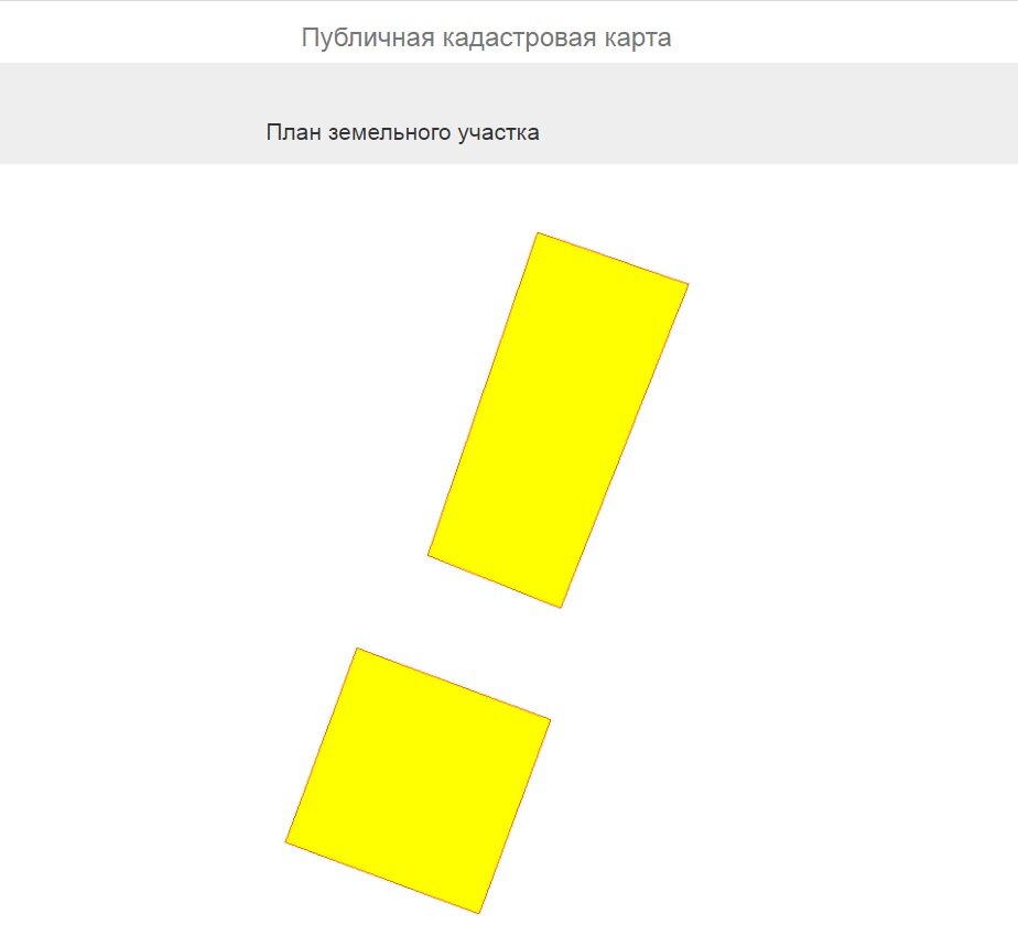 Так это выглядит на публичной кадастровой карте... 