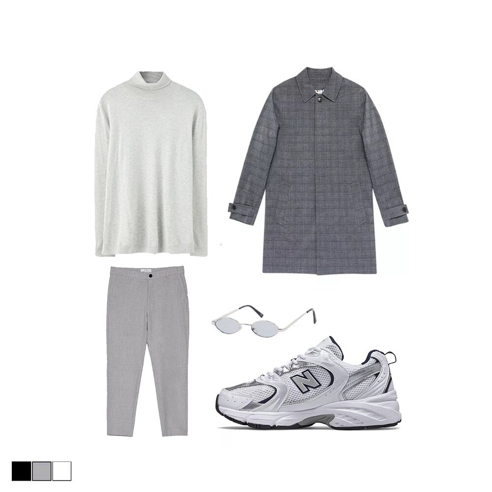 Лук в холодно серых тонах