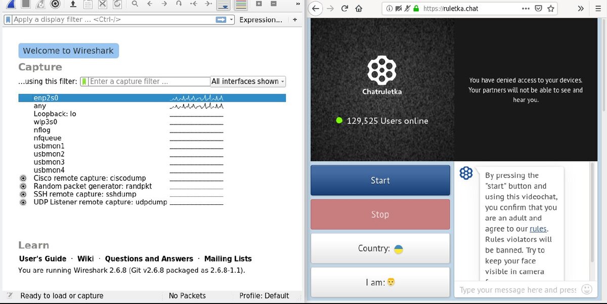 2) Далее нам надо написать dtls и запускаем wireshark.