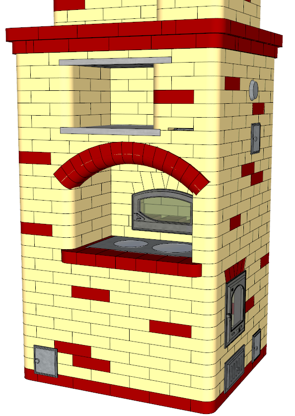Проект русской печи с плитой