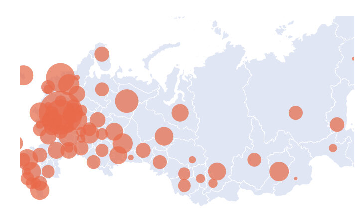 Карта взята с сайта стопкоронавирус.рф