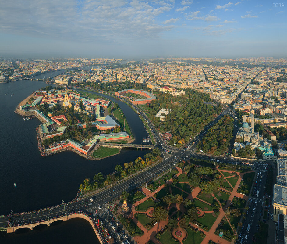 Карта спб панорама с воздуха