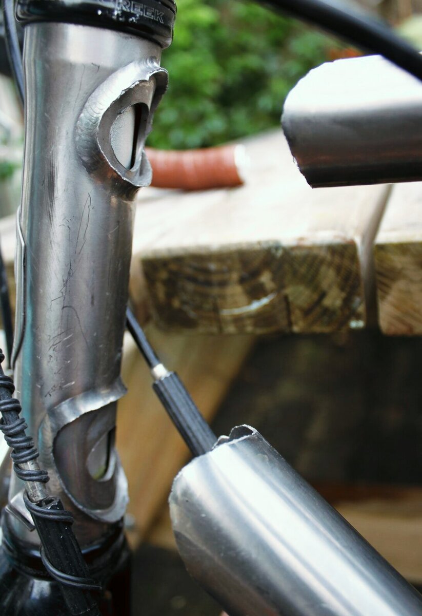 Лопнутые швы на титановой раме