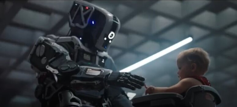 кадр из фильма "Дитя робота"