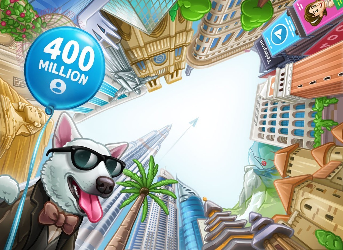 У Telegram 400 миллионов пользователей