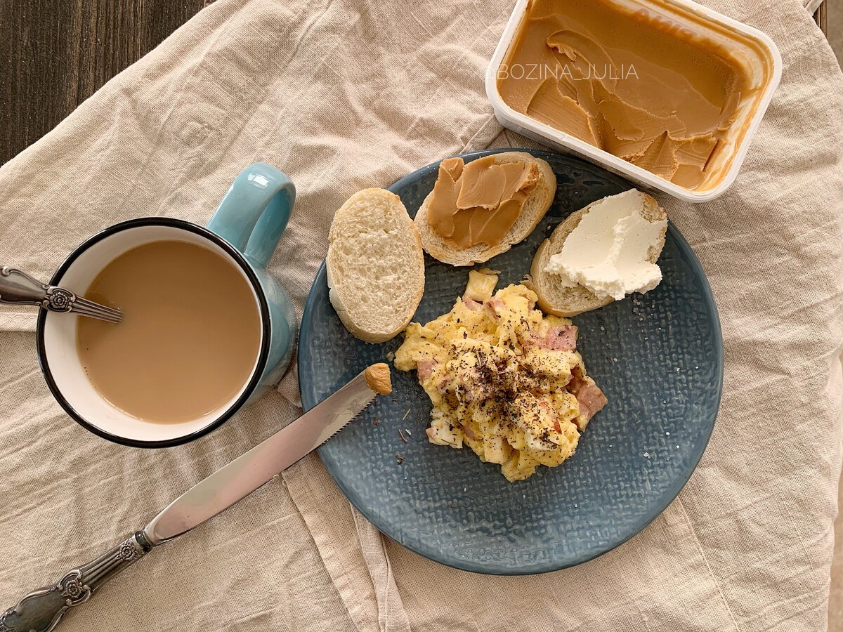 Приготовила вкусный завтрак на сковороде из остатков колбасы (и двух яиц) |  Сладкий Персик | Дзен