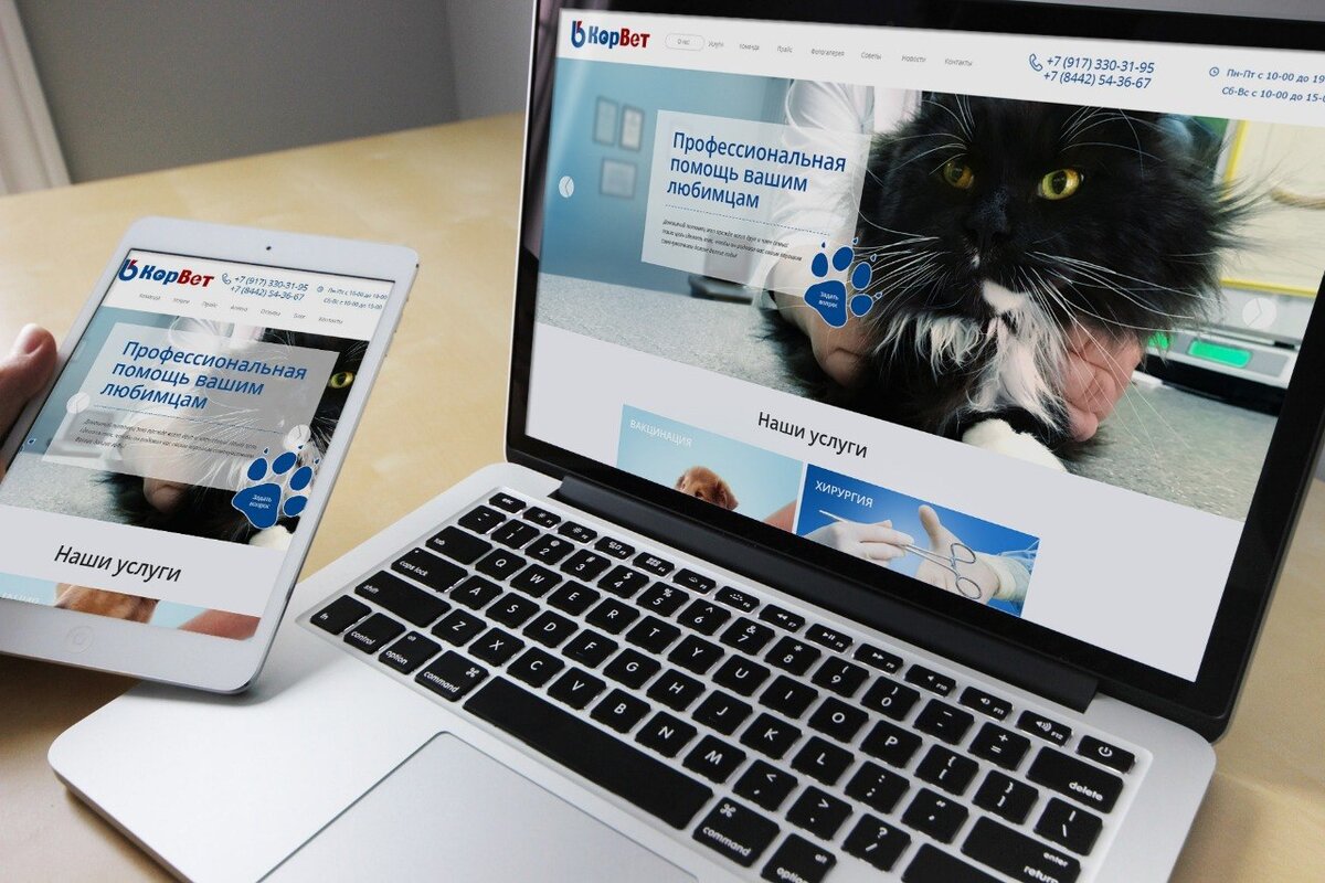 Редизайн сайта ветеринарной клиники с переносом на CMS ModX
