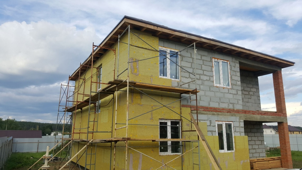 Утепление фасада дома базальтовым утеплителем