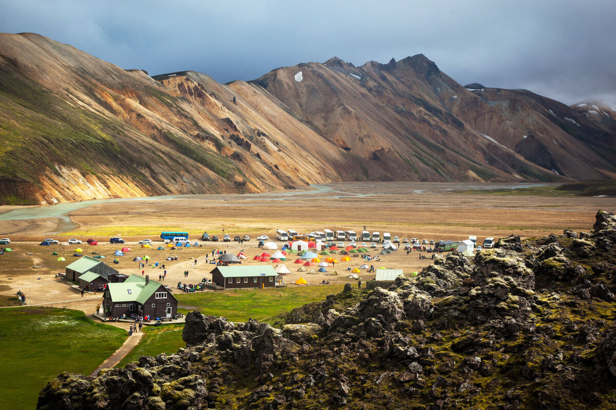 Landmannalaugar camp.