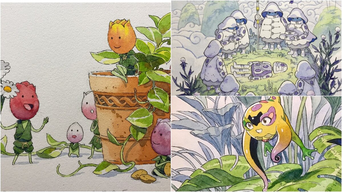 Папа и сыновья создают эпичных персонажей аниме, фотоколлаж 25ga на основе рисунков Томаса Ромена 