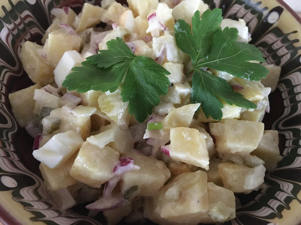 Американский картофельный салат (Potato salad) | Вкусная еда без труда |  Дзен