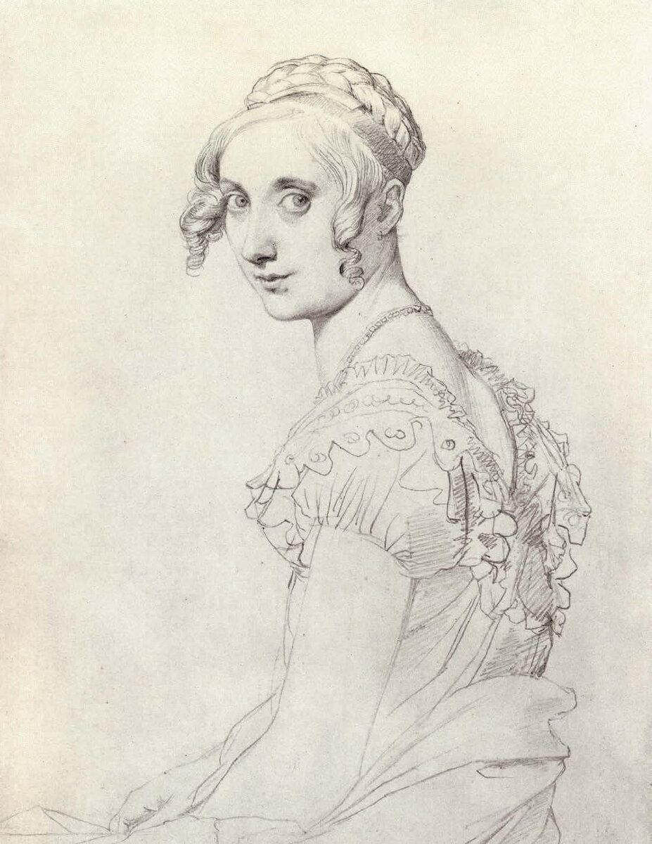 Жан-Огюст-Доминик. Энгр, Семейство Стамати, 1818. Париж, Лувр, Кабинет рисунков