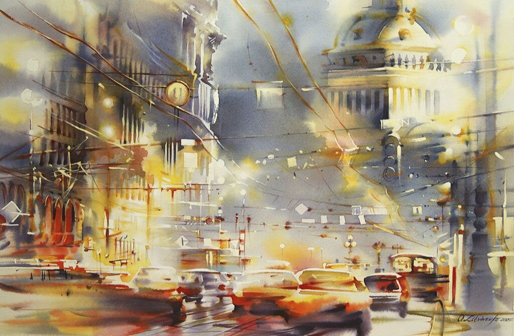 Ольга Литвиненко. Акварельный Петербург
