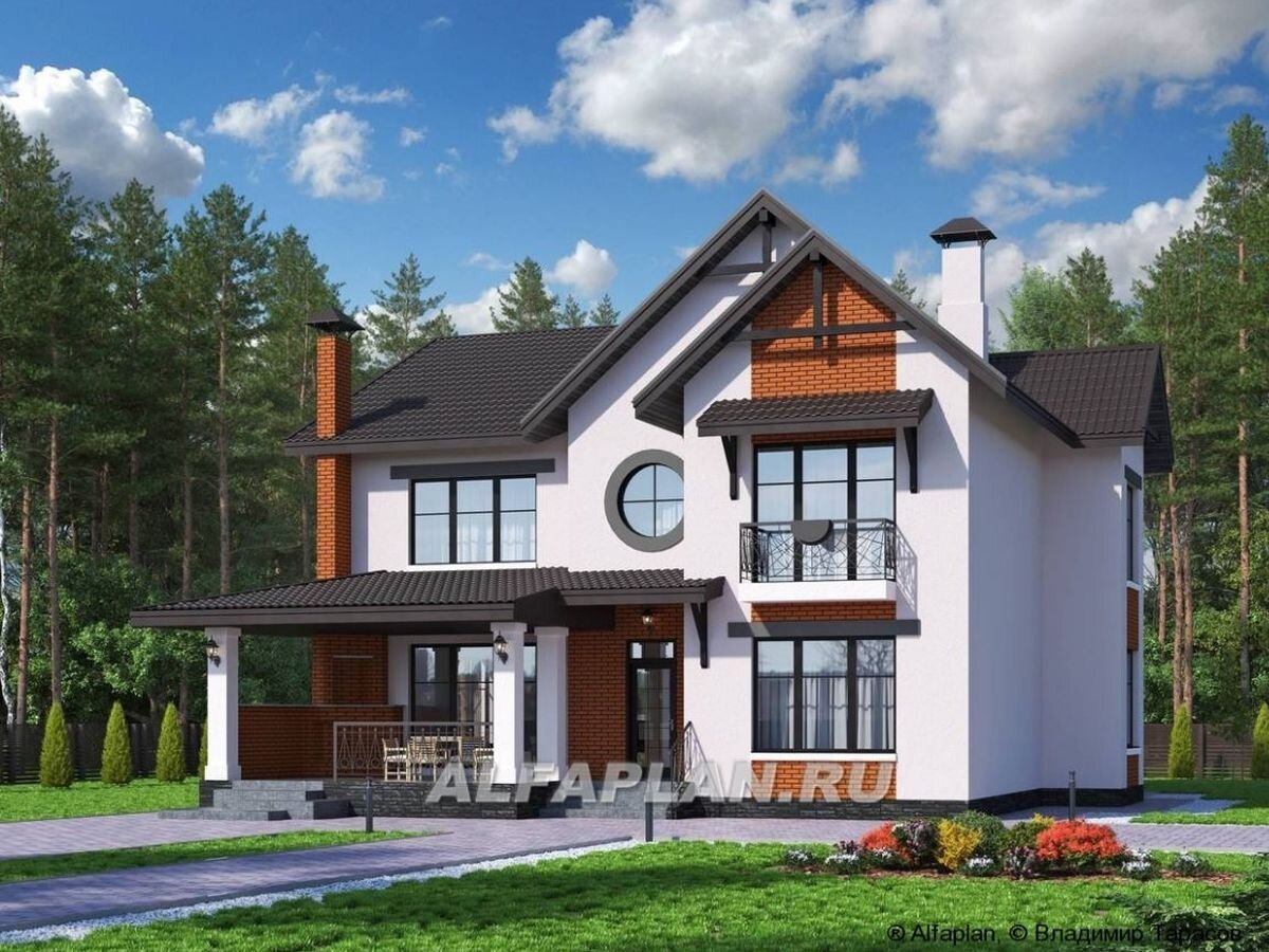 НА СЛАЙД-ШОУ 4 ФОТО: Проект загородного дома "Сафо" 633А 