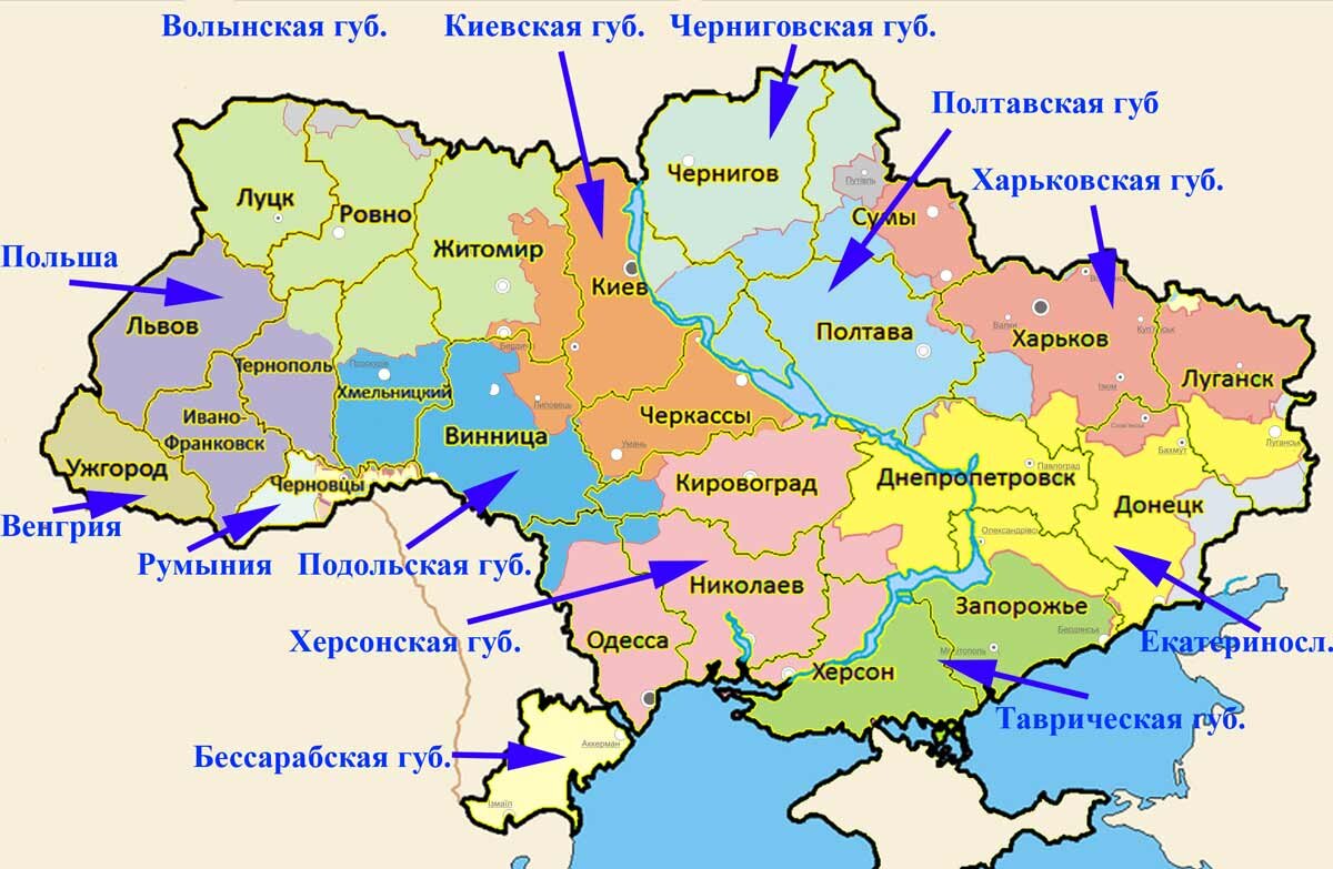 Таврия где находится. Волынь на карте Украины. Области Украины. Губернии Украины. Административная карта Украины.