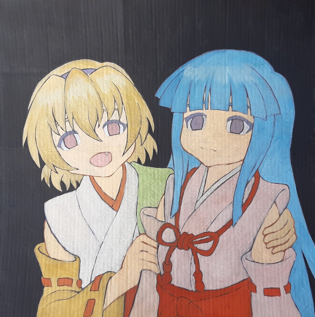 В процессе покраса