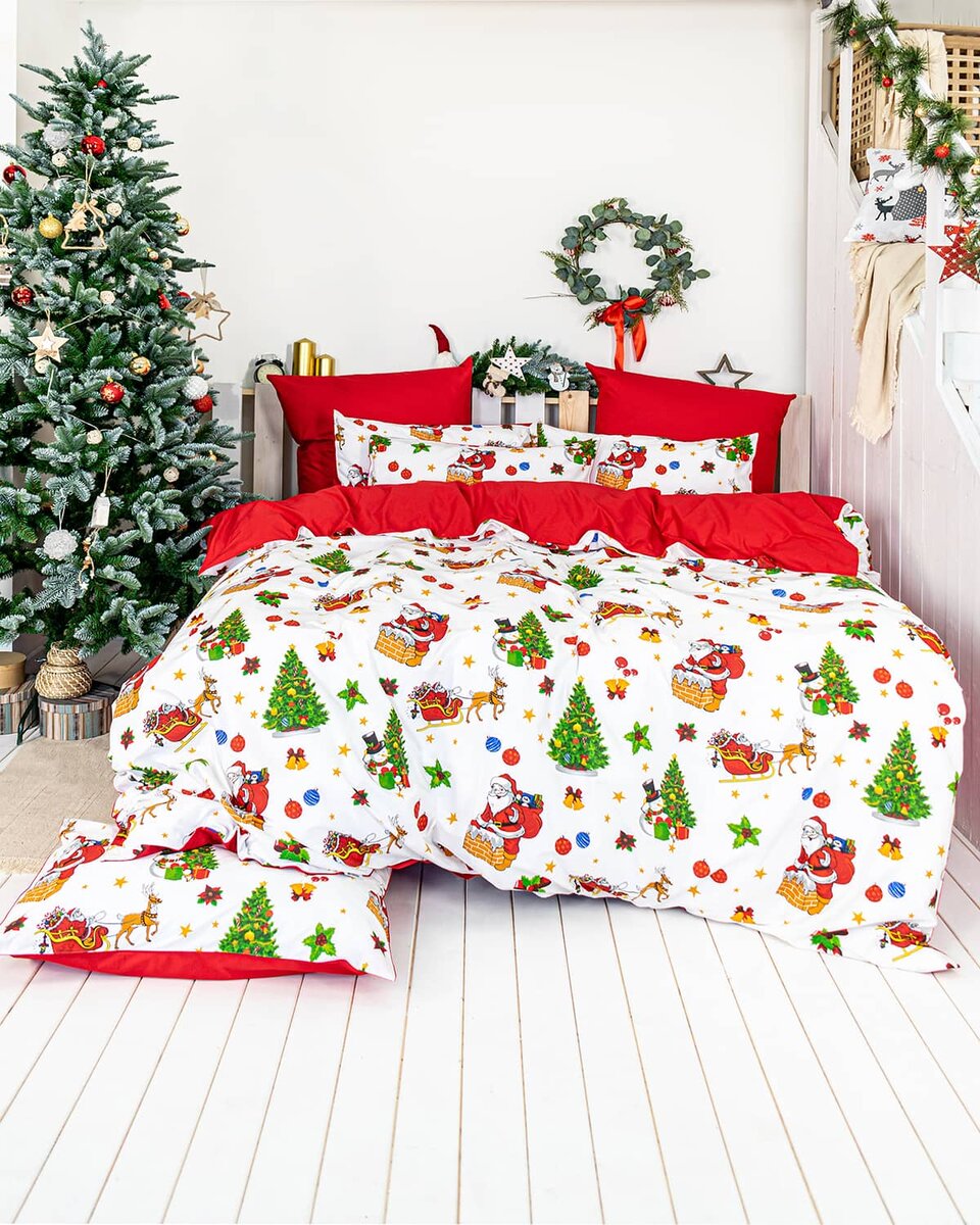 КОМПЛЕКТ ПОСТЕЛЬНОГО БЕЛЬЯ САНТА