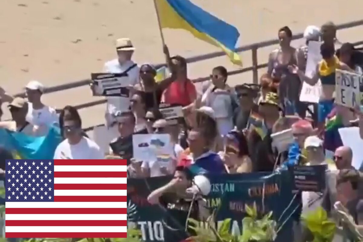 Сегодня на пляже Брайтон-Бич в Нью-Йорке устроили ЛГБТ митинг в поддержку Украины 