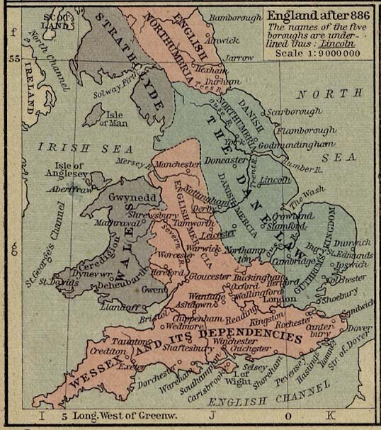 Карта англии 11 века