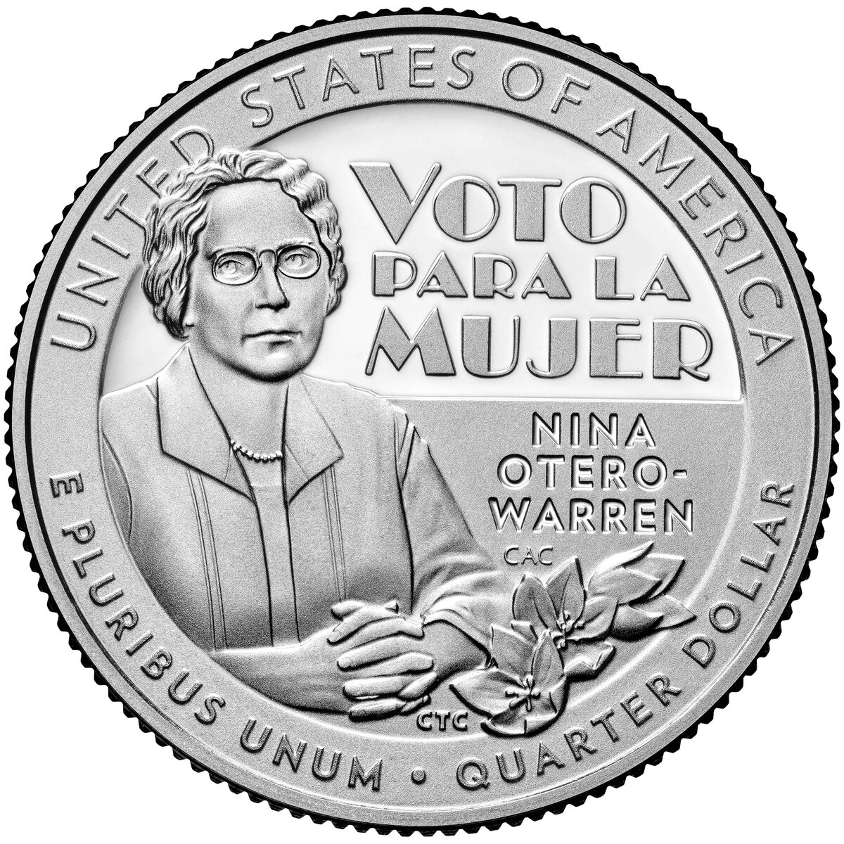 "Нина Отеро-Уоррен", 25 центов, США. 2022 г. 