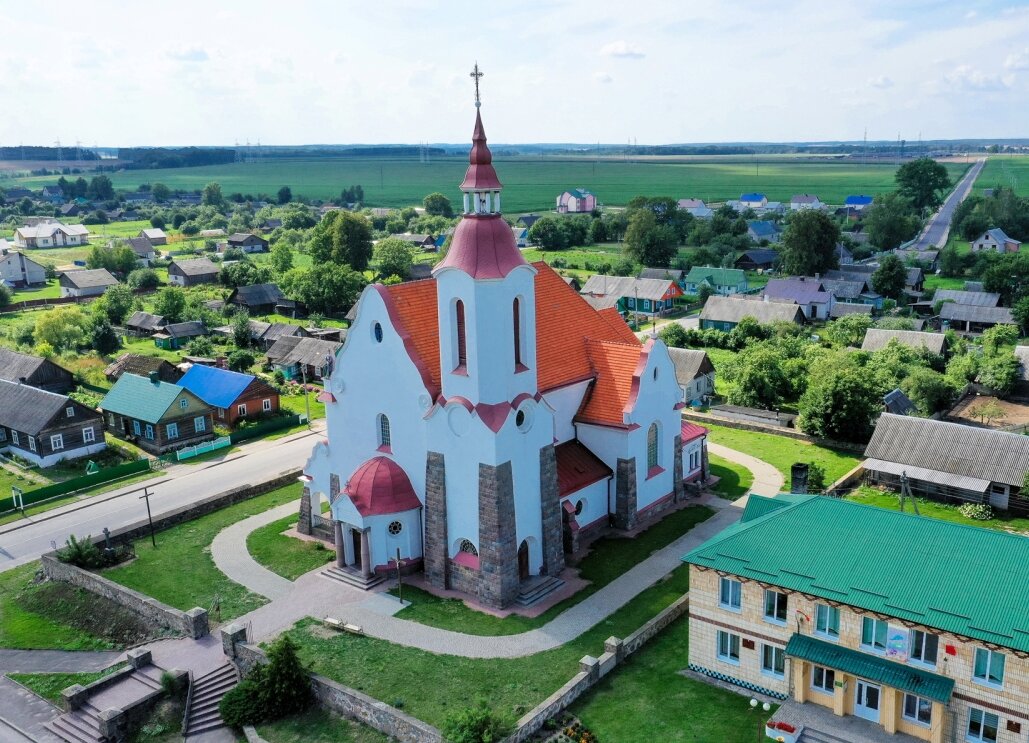 Костел в деревне Гервяты