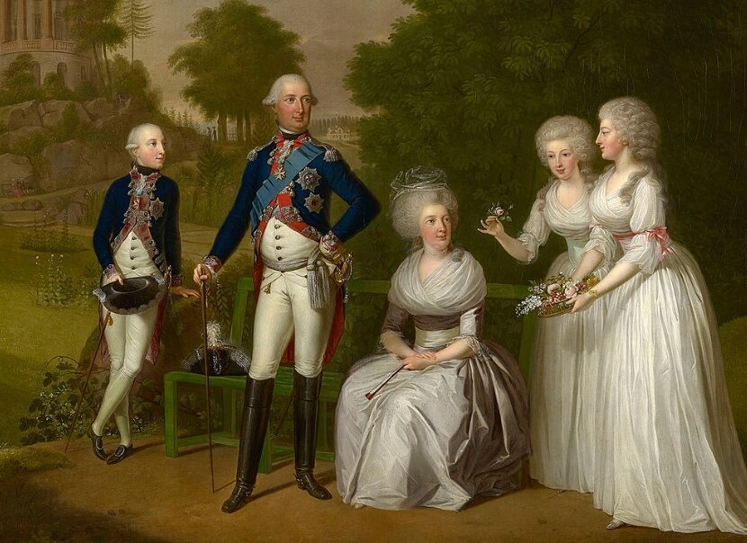 Вильгельм с супругой и детьми (1791 год), худ. Wilhelm Böttner