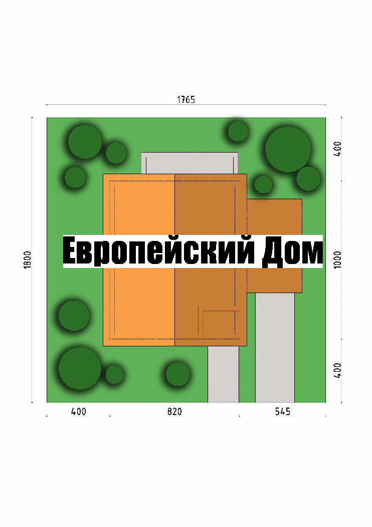 Фасад дома, вид сверху. Источник фото: dom-bt.com