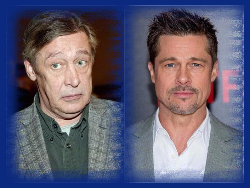 ефремов и питт. актеры одногодки ефремова. знаменитые известные люди. чак норрис в старости. возраст популярных людей.