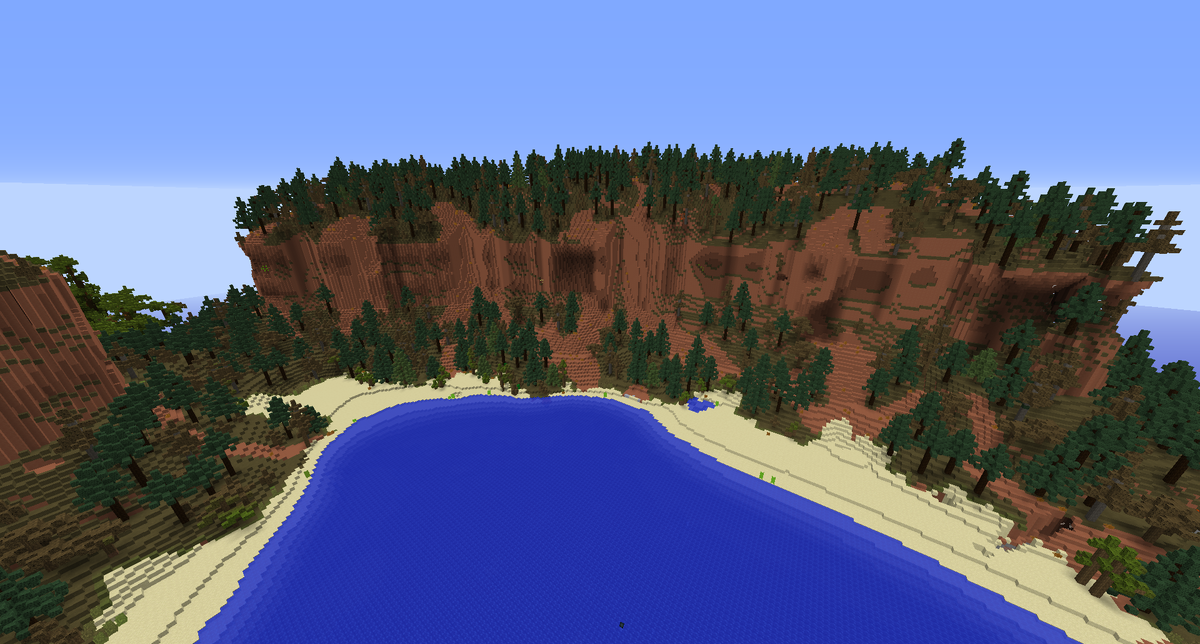 Пару скриншотов новых биомов в Minecraft. 