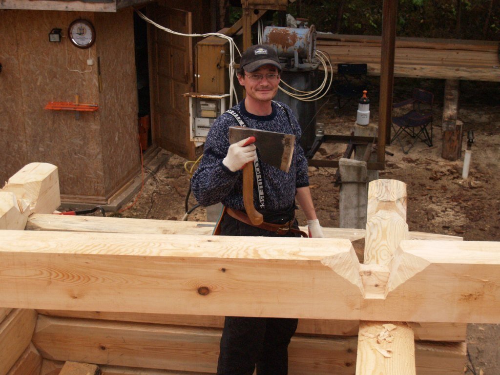 Тверская область. Обучение норвежской рубке. 2013 г.