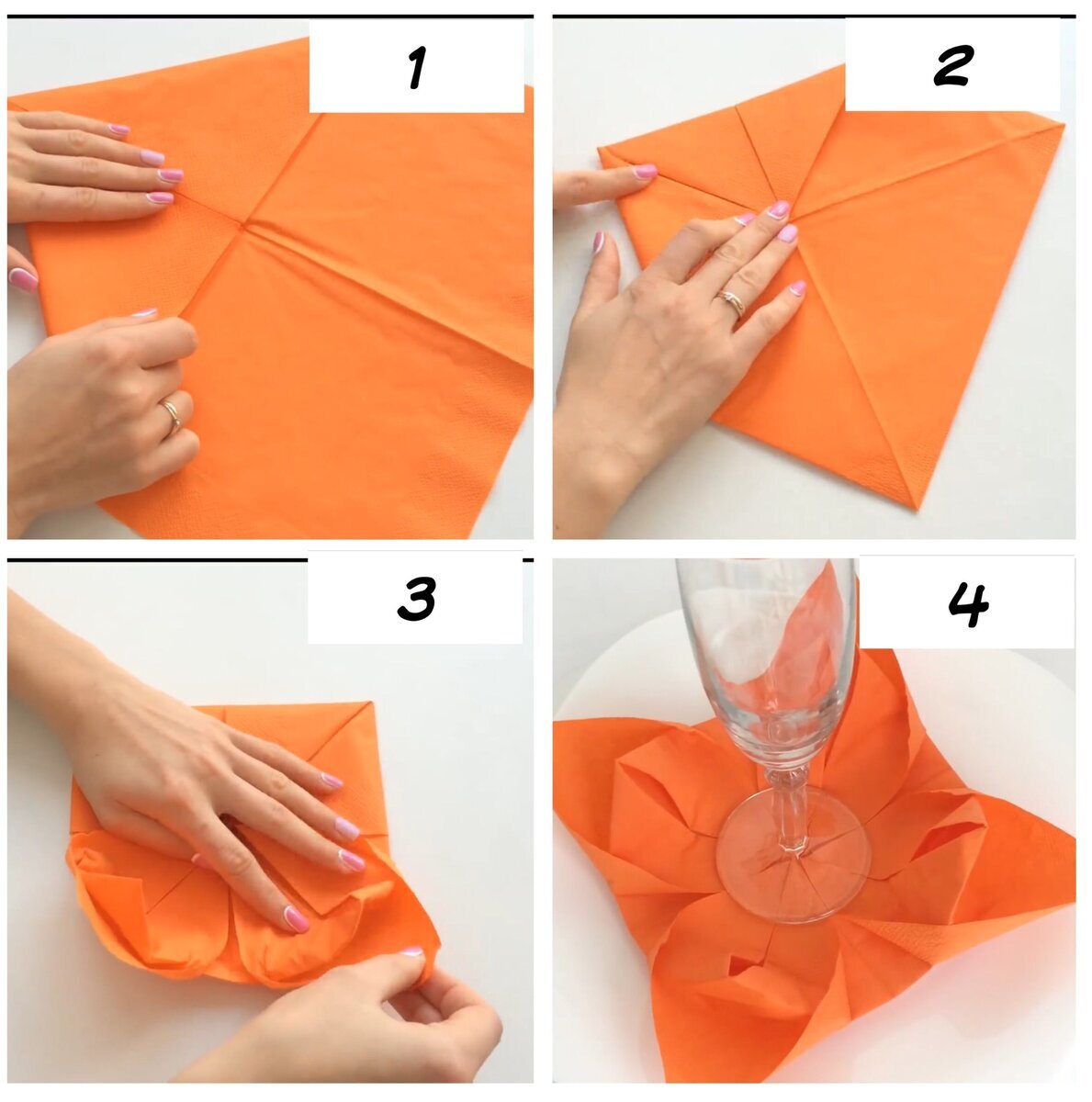 Как красиво сложить бумажные салфетки в салфетницу или стакан: 6 идей