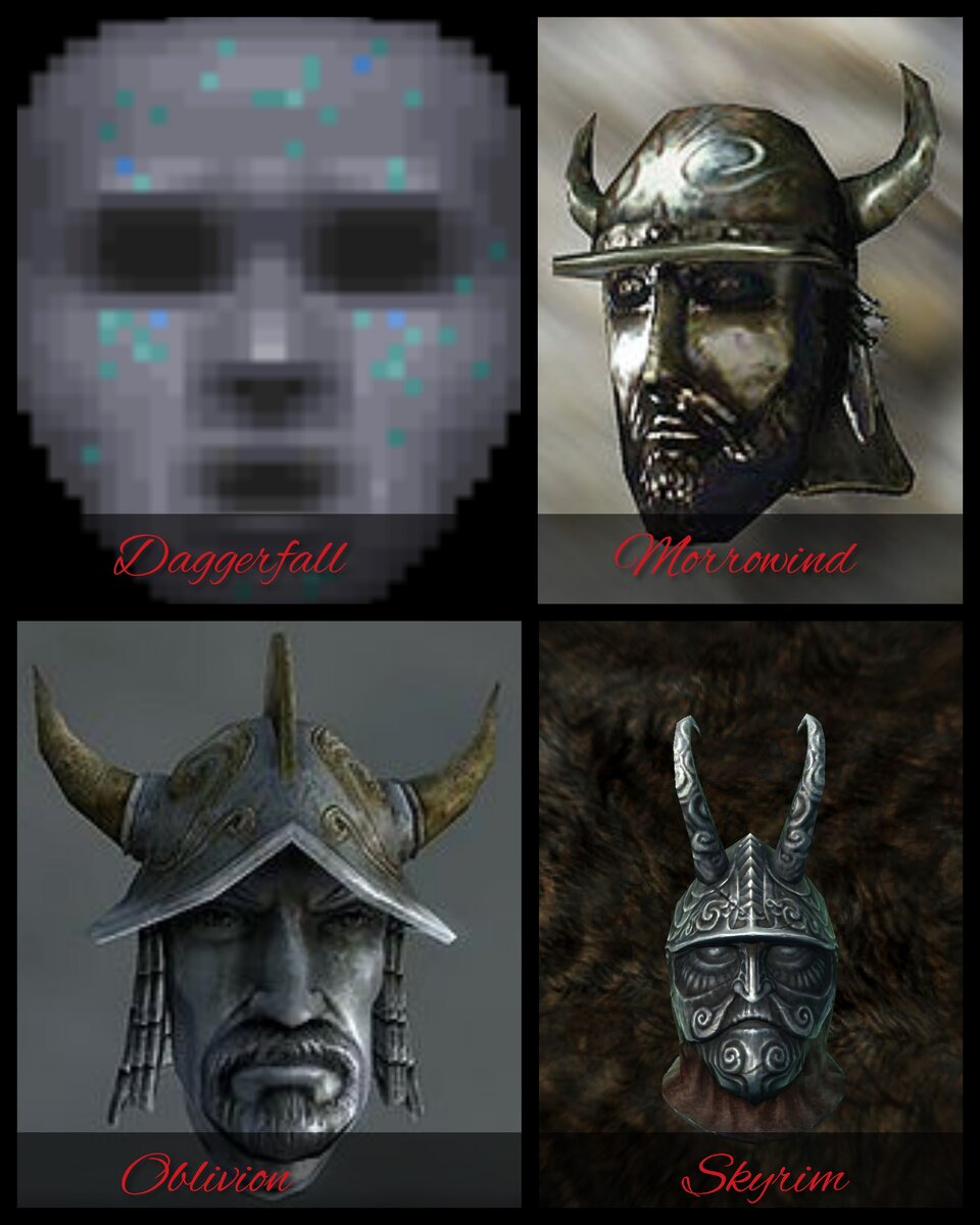 Маска Клавикуса Вайла в разных частях TES