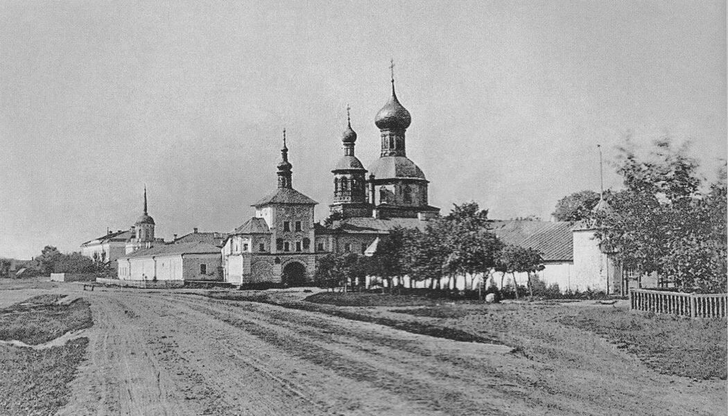 Николо-Перервинский монастырь, конец 19 века, вид с Шоссейной улицы