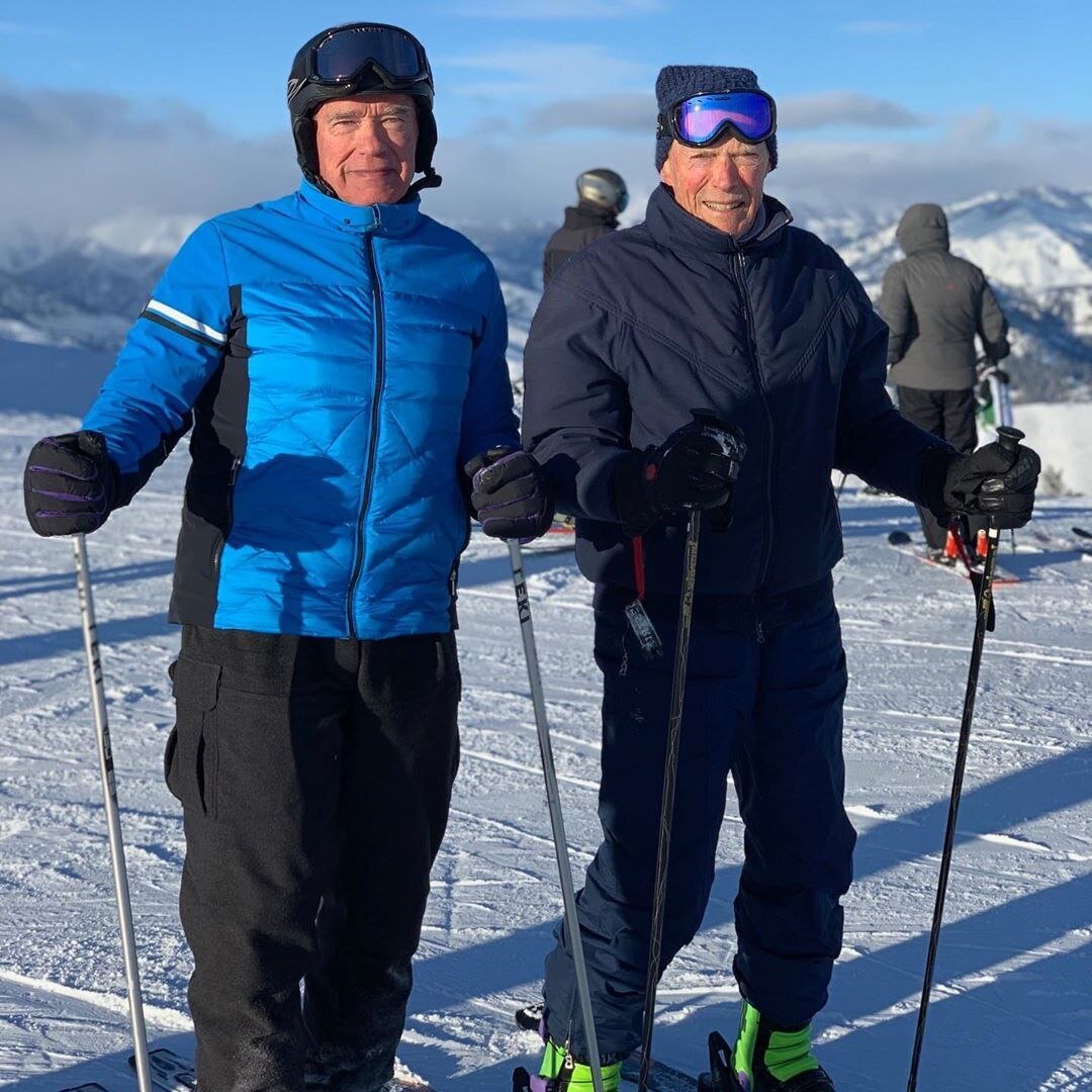 Арнольд Шварцнеггер с Клинтом Иствудом