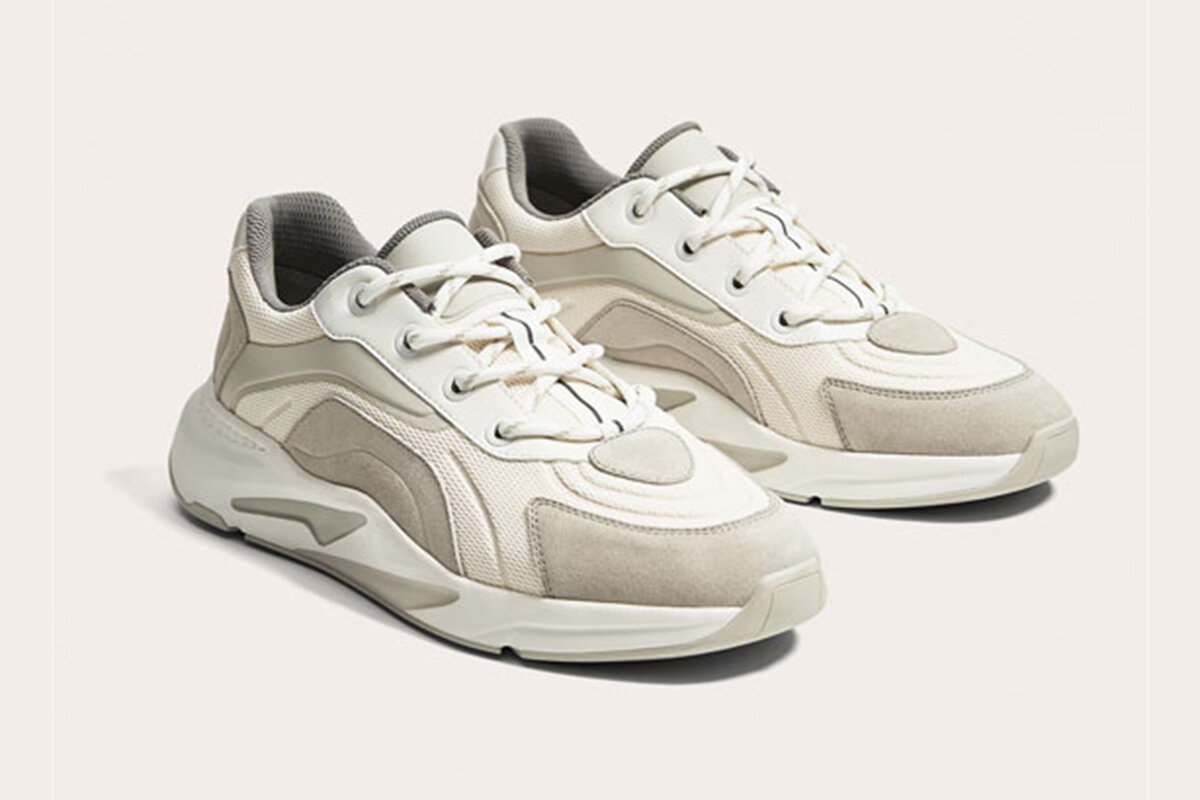 кроссовки ZARA, напоминающие силуэт YEEZY Wave Runner 700 Канье  Уэста