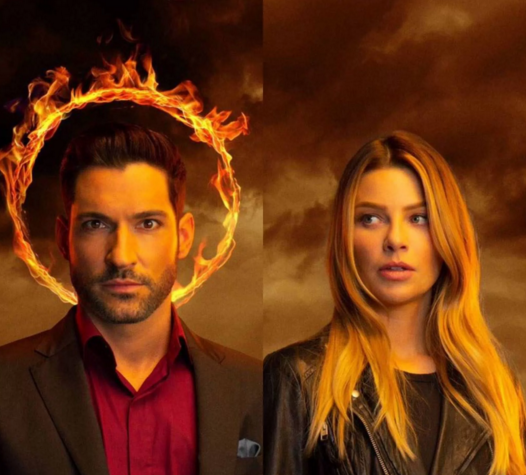 Люцифер и Хлоя из сериала "Люцифер"