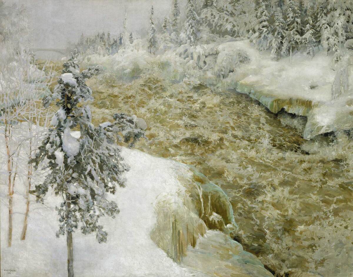 "Имарта в снегу", Аксели Галлен-Каллела. 1893 г. 