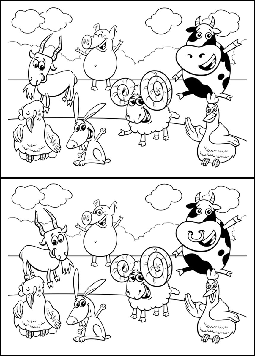 Найди 6 отличий