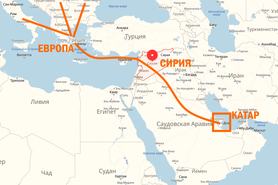 Саудовская аравия расстояние. Газопровод Катар Европа. Газопровод из Катара через Сирию в Европу. Газовая труба Катар Европа. Газовая труба из Катара через Сирию в Европу.