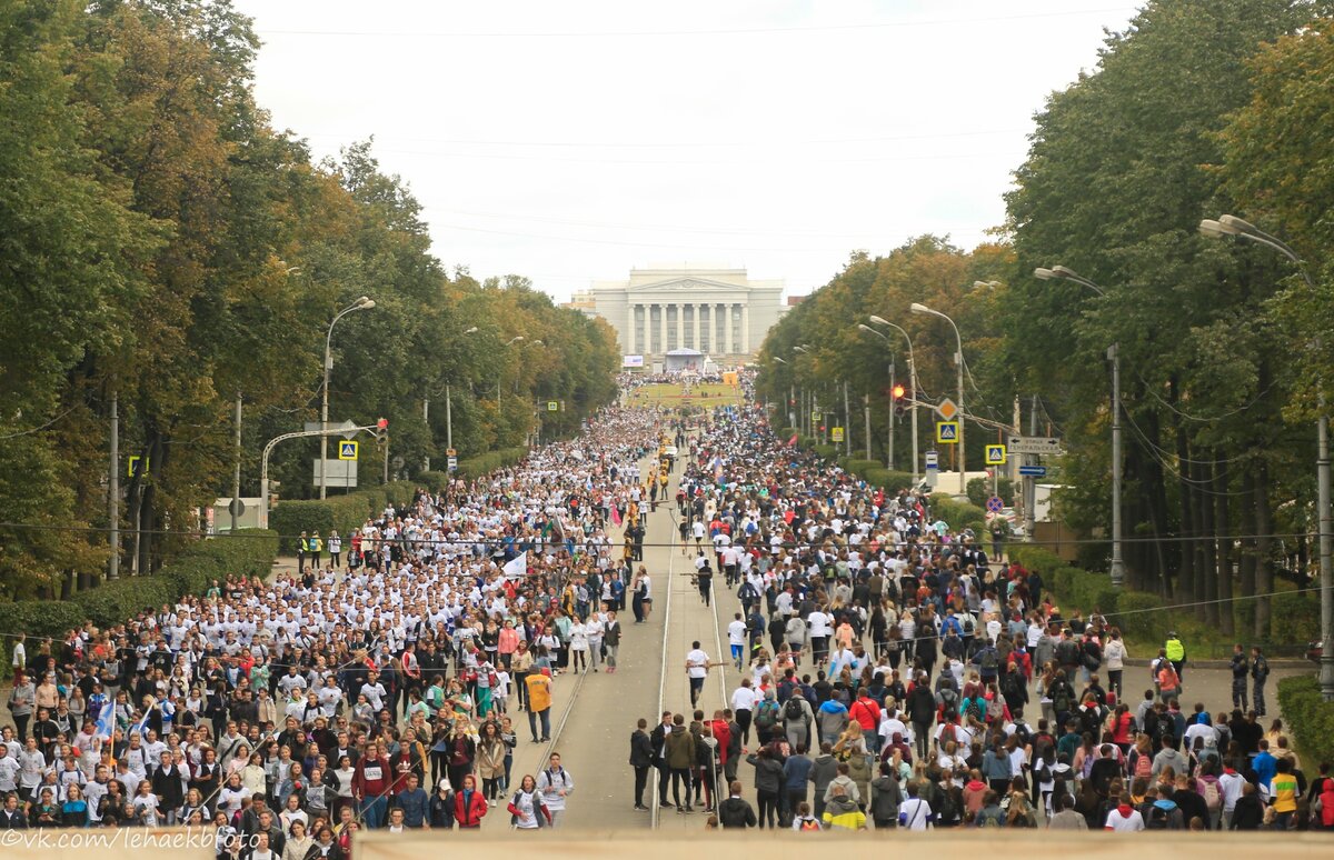 Забег на проспекте Ленина