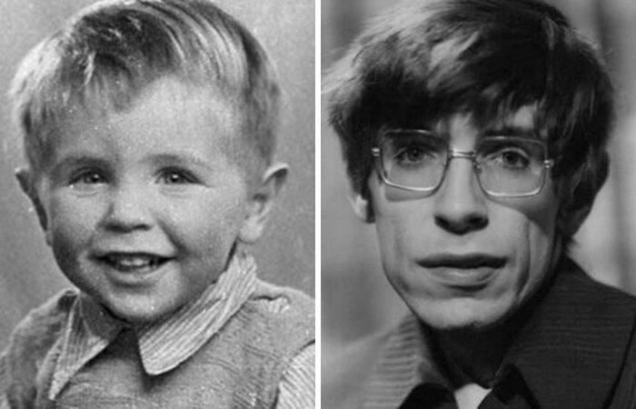 Стивен Хокинг в детве и молодости. \ Фото: google.ru.

