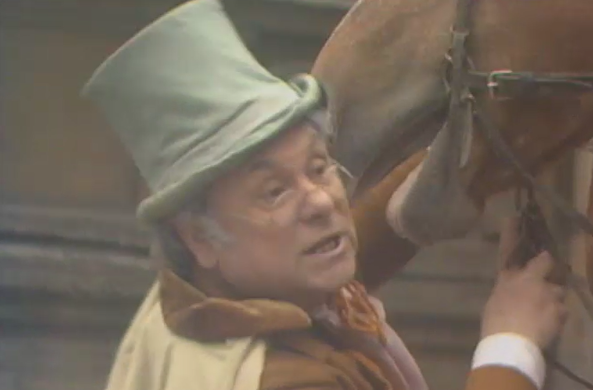 Н.Трофимов в роли мистера Пиквика. Телеспектакль "Пиквикский клуб" (1986)