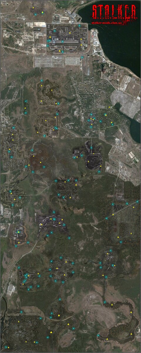 Карта shadow of chernobyl