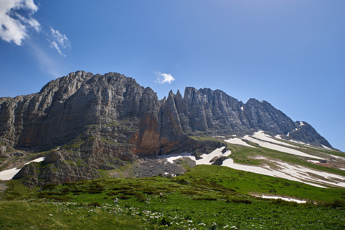 Гора Фишт с самолета